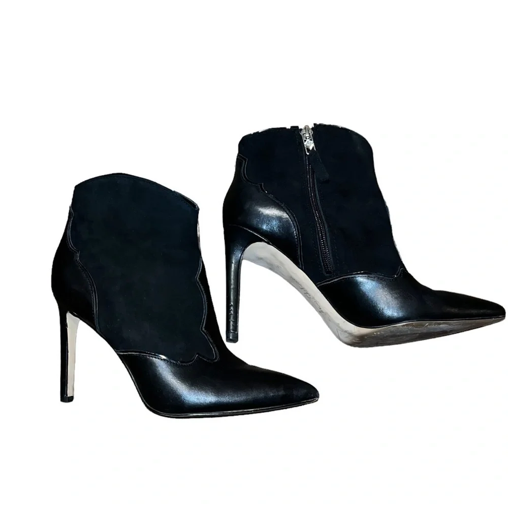 Sam Edelman 'Bradley' Western Cowgirl High Heel Booties Sz 7.5